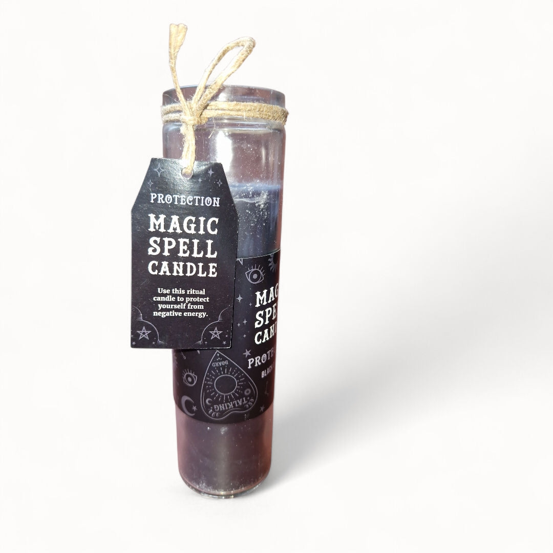 Magic Spell Candle Protection with Black Opium