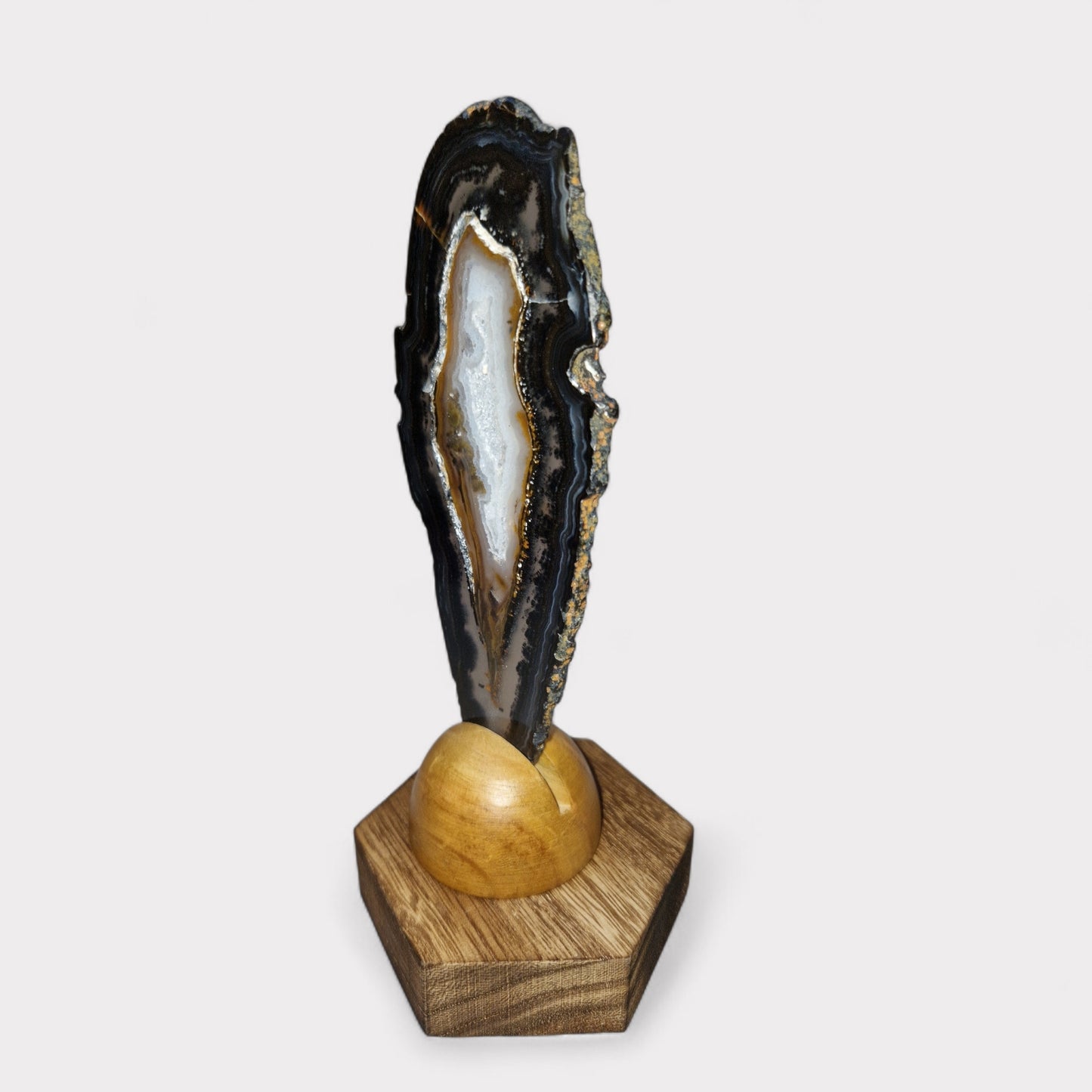 Agate Slice on stand (Brazil)