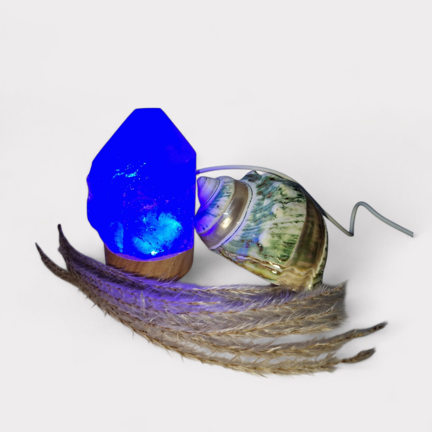 Bergkristal lamp met diversen kleuren