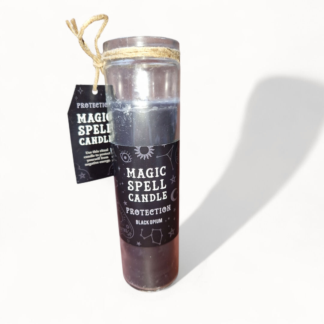 Magic Spell Candle Protecion met Black Opium