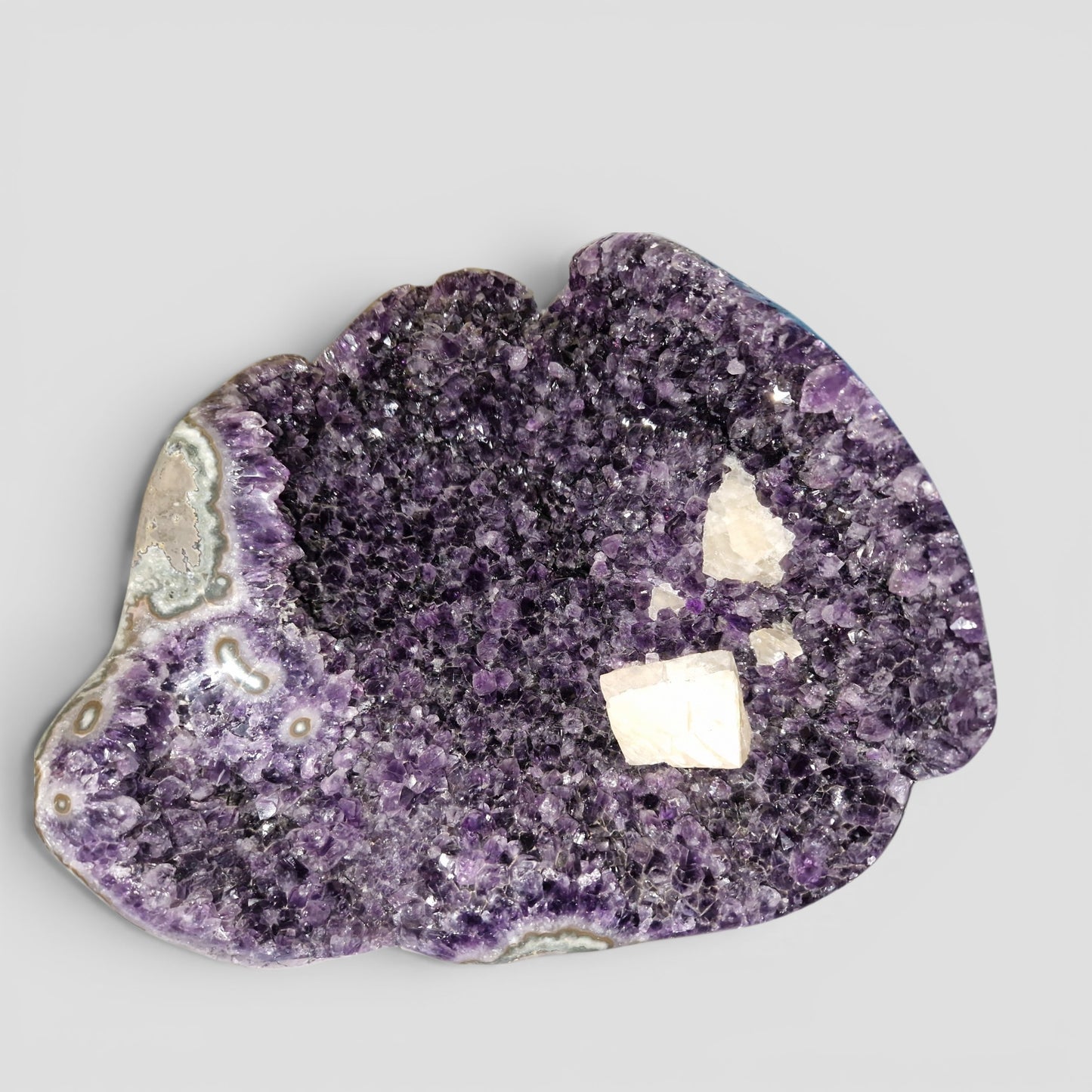 Uruguay Amethyst met Calciet