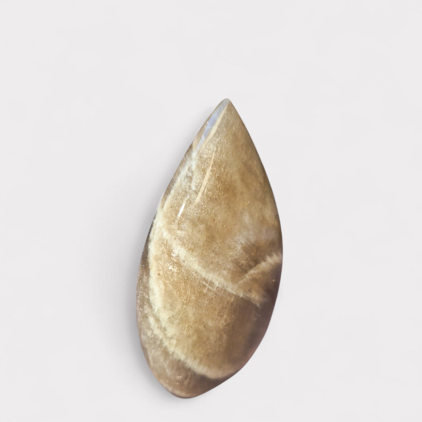 Perzik Maansteen Sculptuur