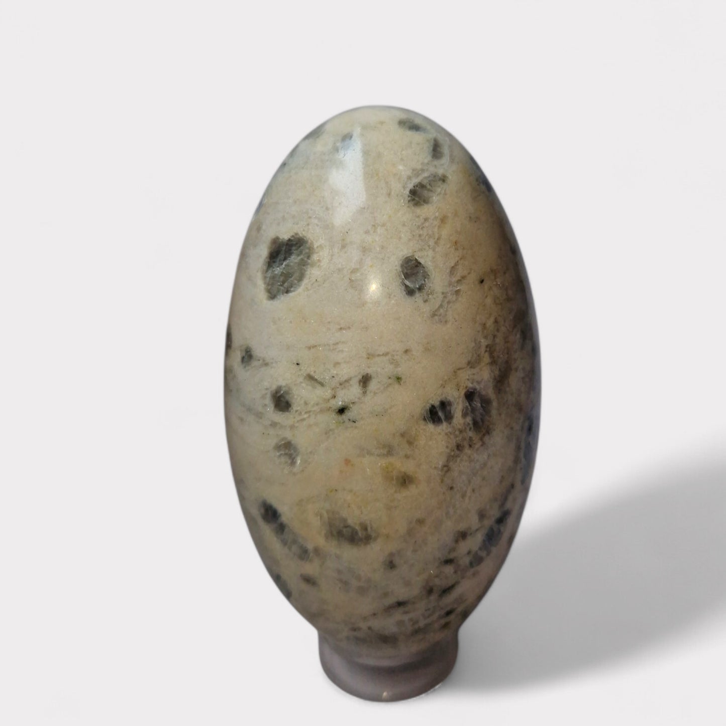 Moonstone with Smoky Quartz Shiva