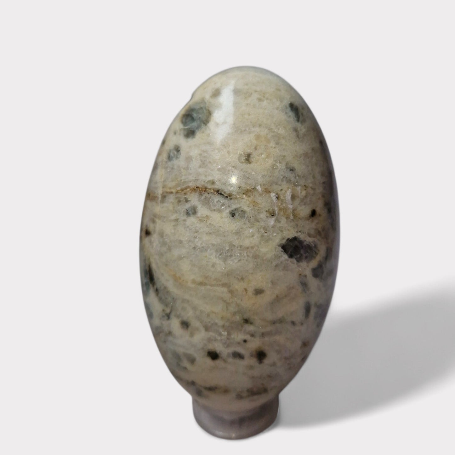 Moonstone with Smoky Quartz Shiva