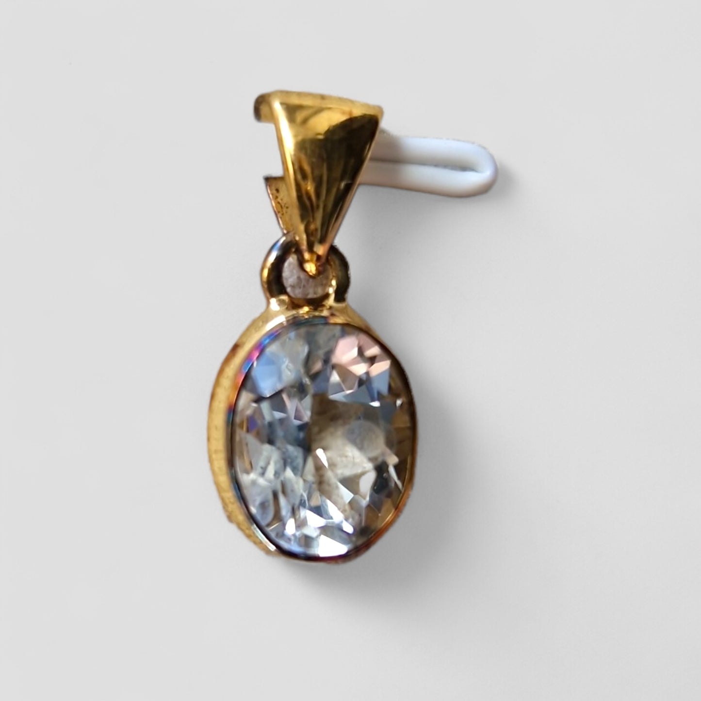 Witte Topaas Hanger