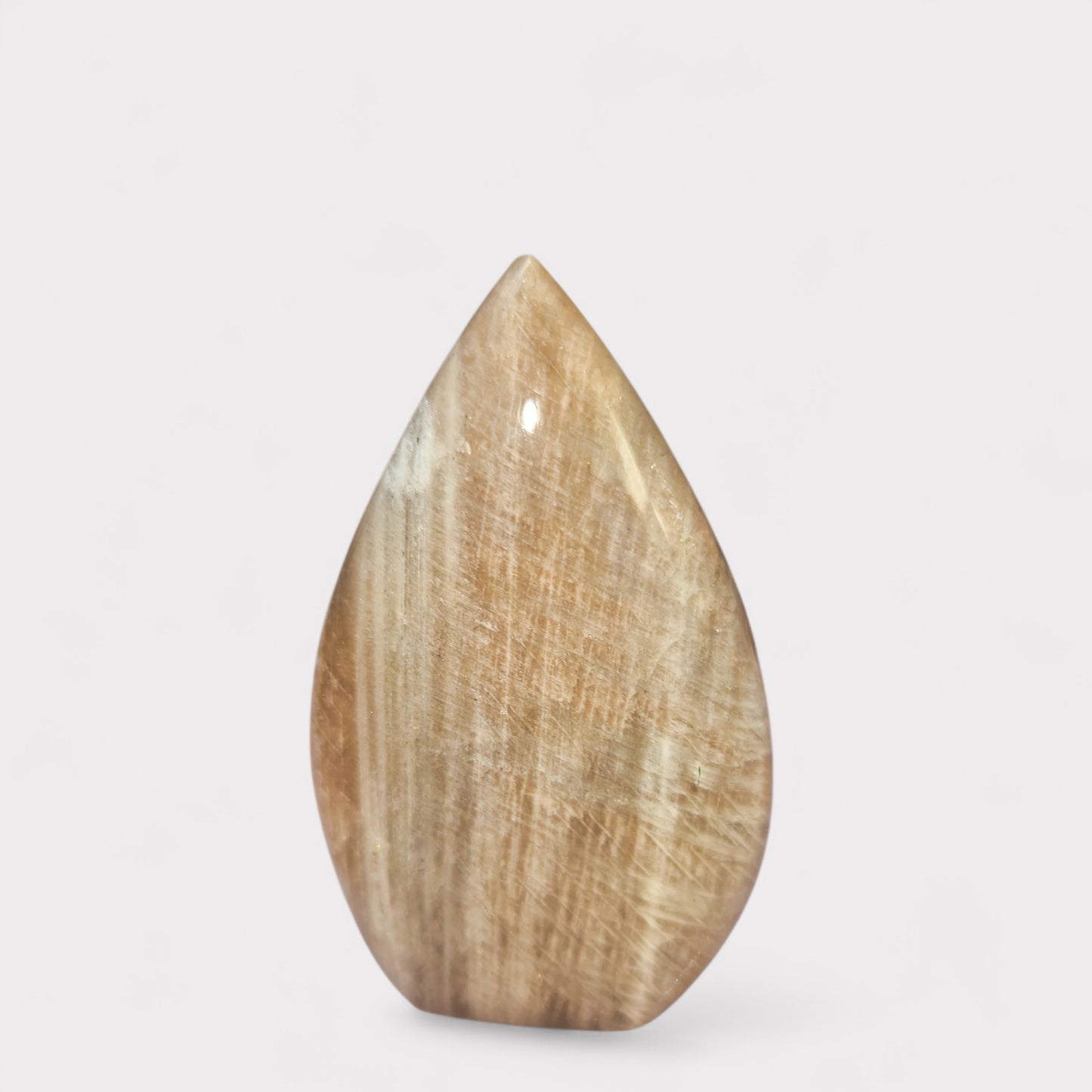 Perzik maanstaan Sculptuur