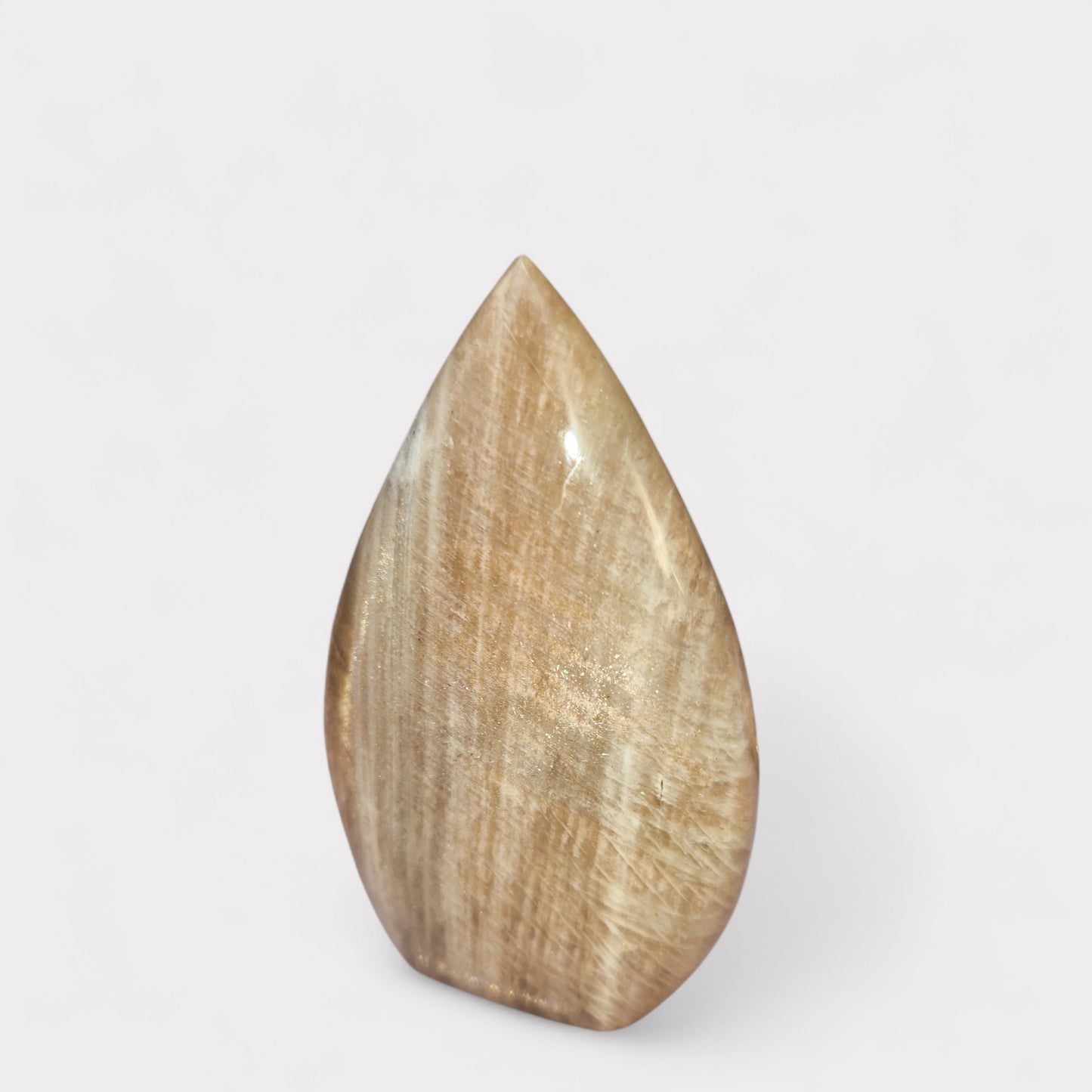 Perzik maanstaan Sculptuur