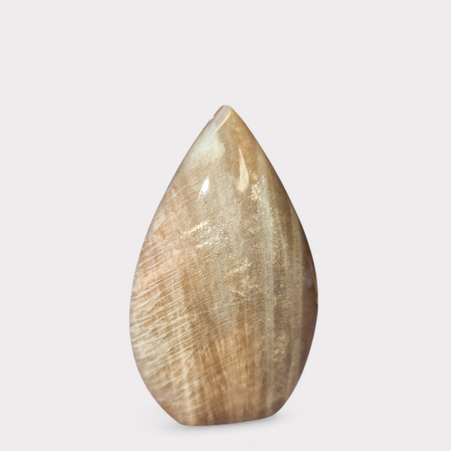 Perzik maanstaan Sculptuur