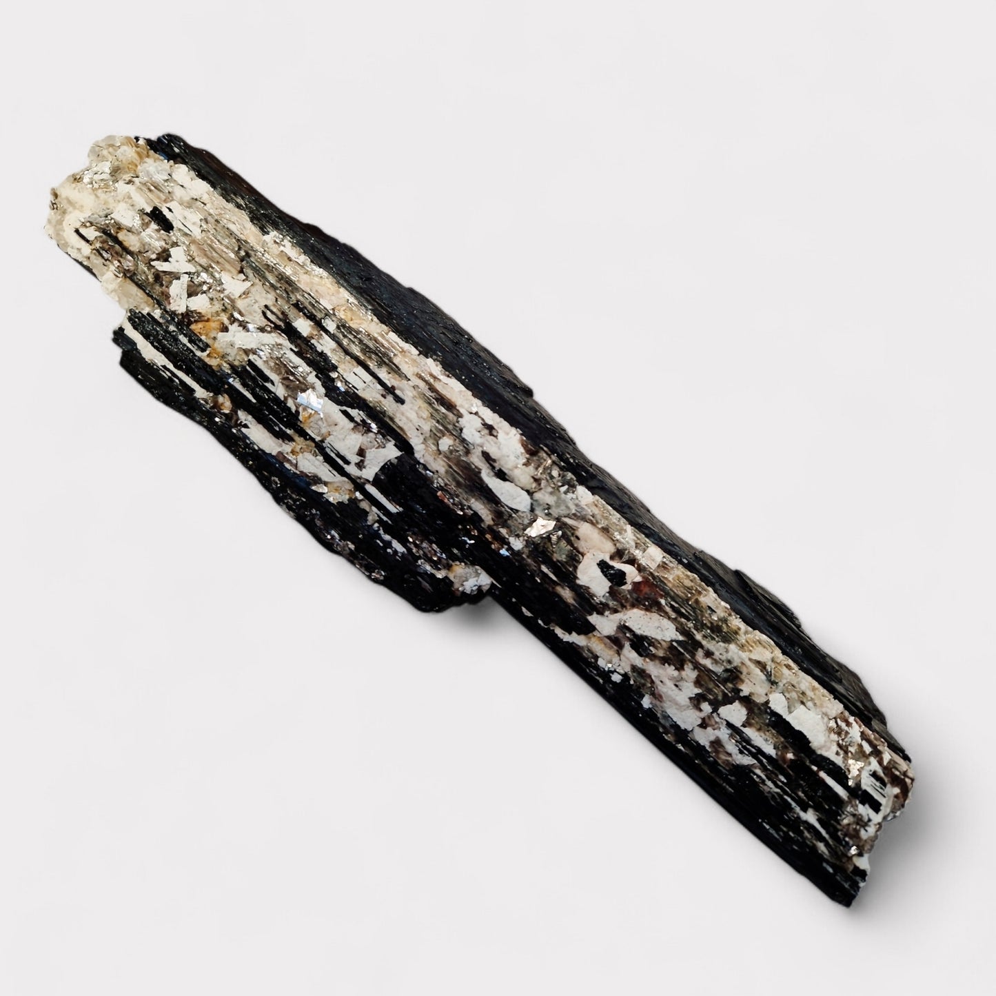 Black Tourmaline with Mica and Quartz (Brazil)