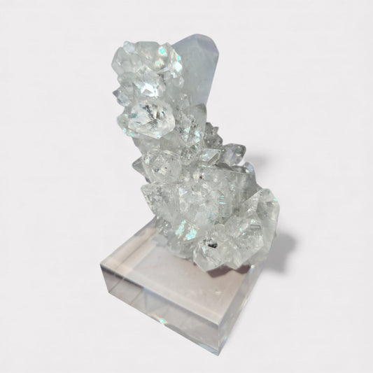 Spiegel Apofyliet met Blauwe Chalcedeoon (India)