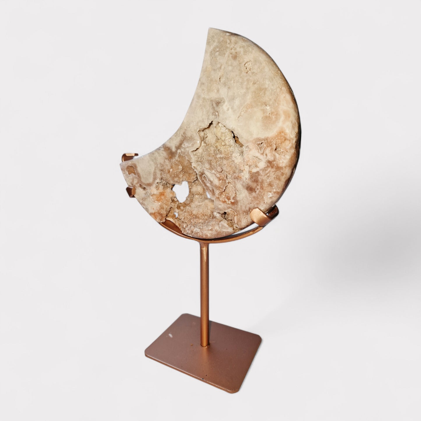 Roze Chalcedoon maan (Amethyst) Brazillie