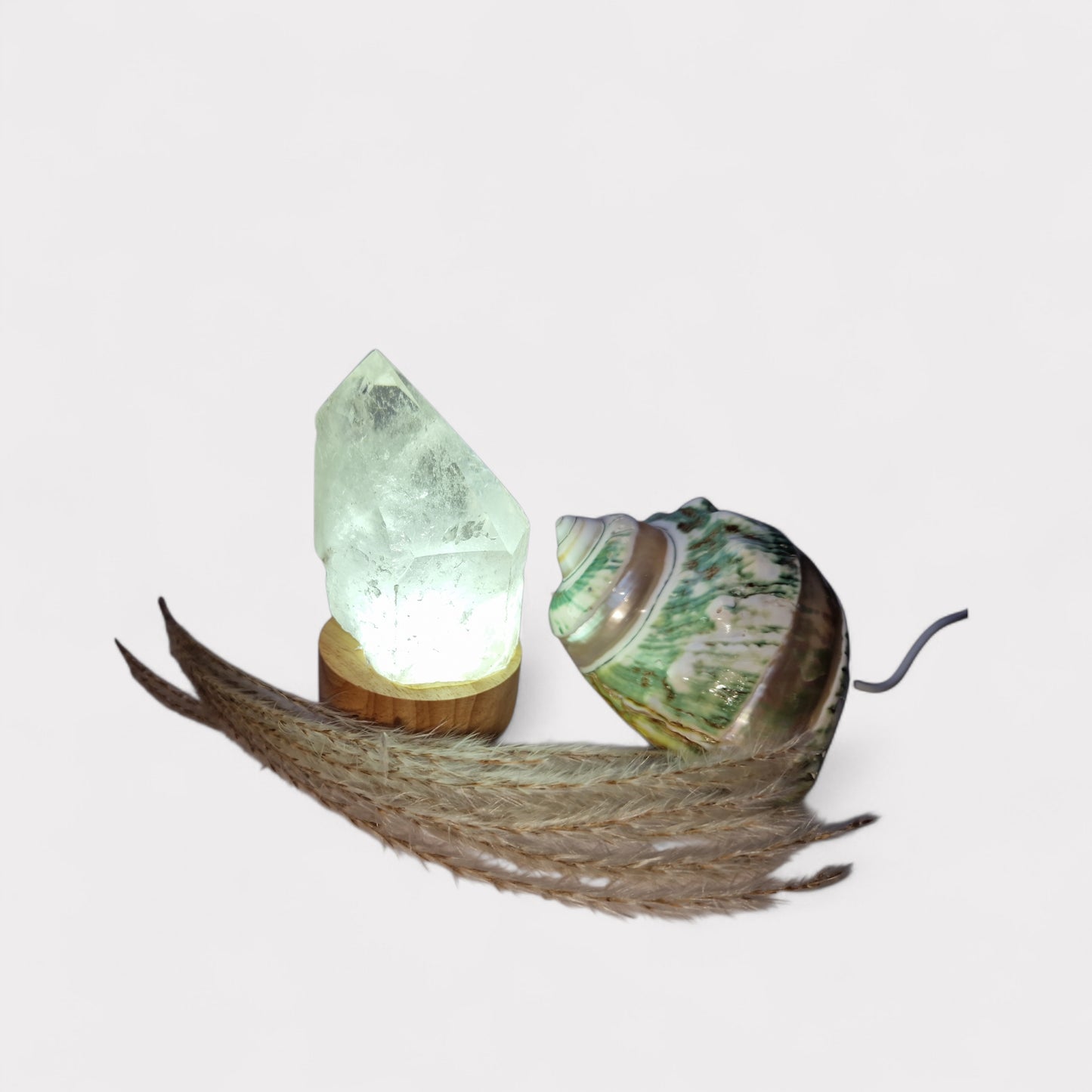 Bergkristall-Lampe