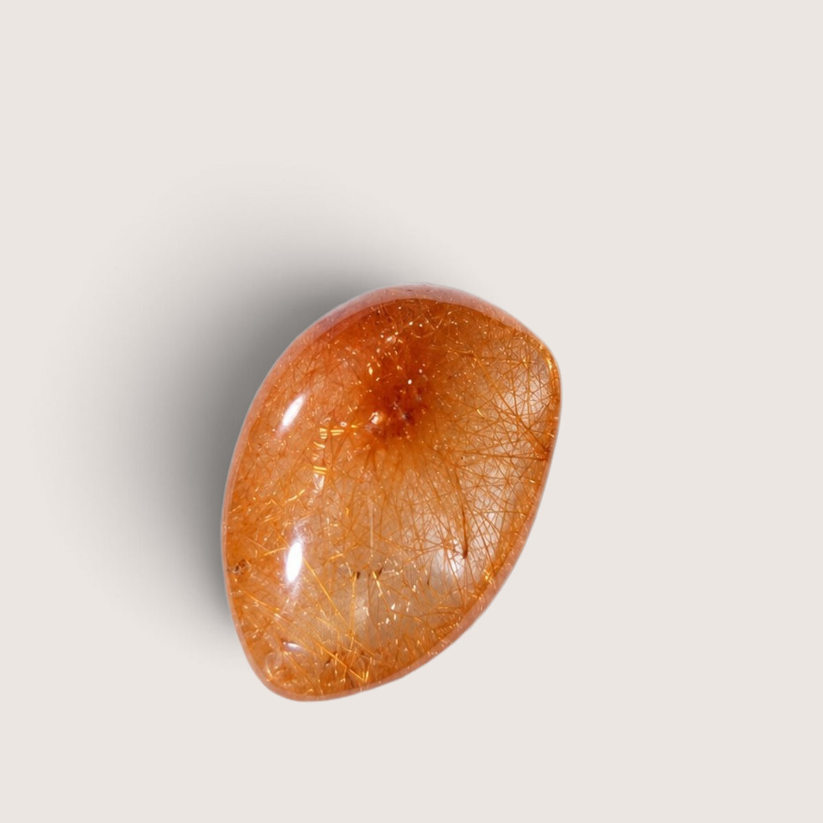 Goud / Rood Rutiel Cabochon