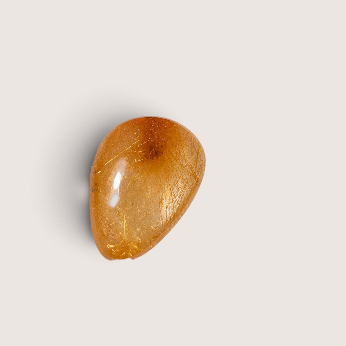 Goud / Rood Rutiel Cabochon
