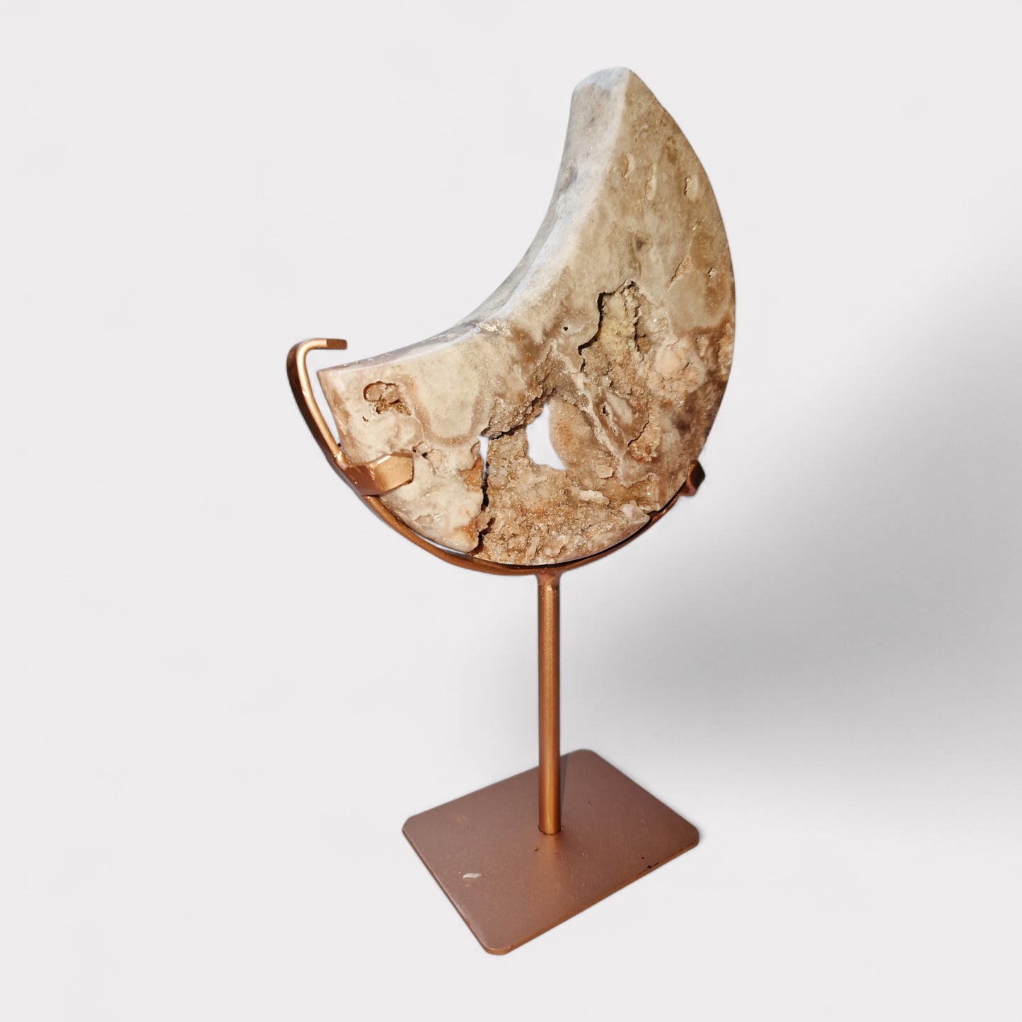 Roze Chalcedoon maan (Amethyst) Brazillie