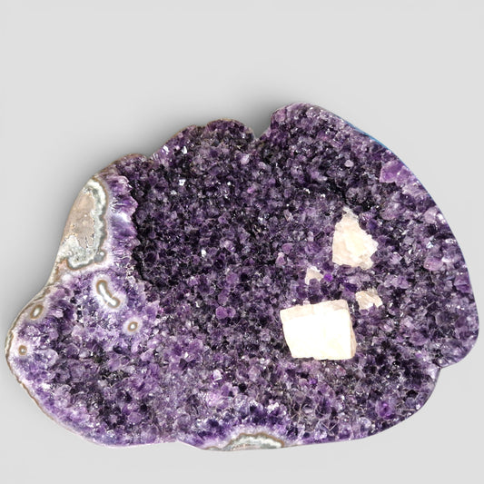 Uruguay Amethyst met Calciet