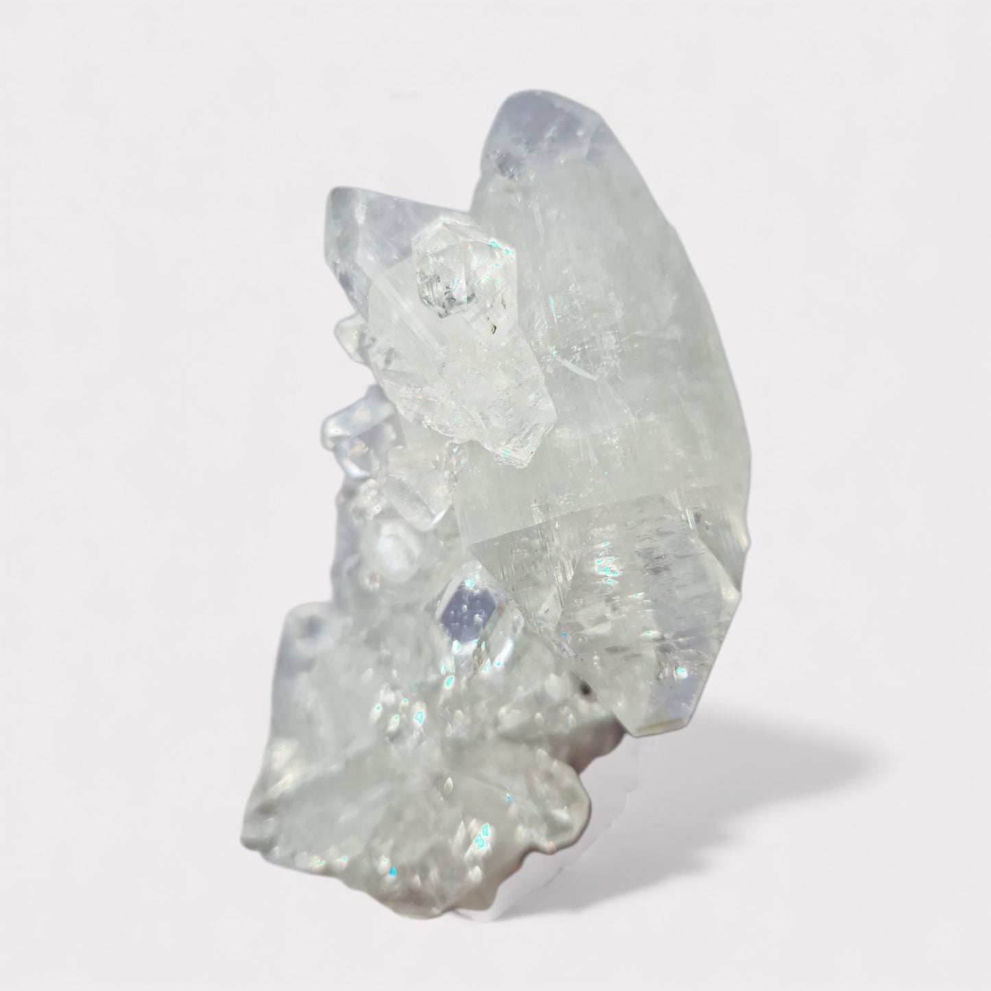 Spiegel Apofyliet & Blauwe Chalcedeoon (India)