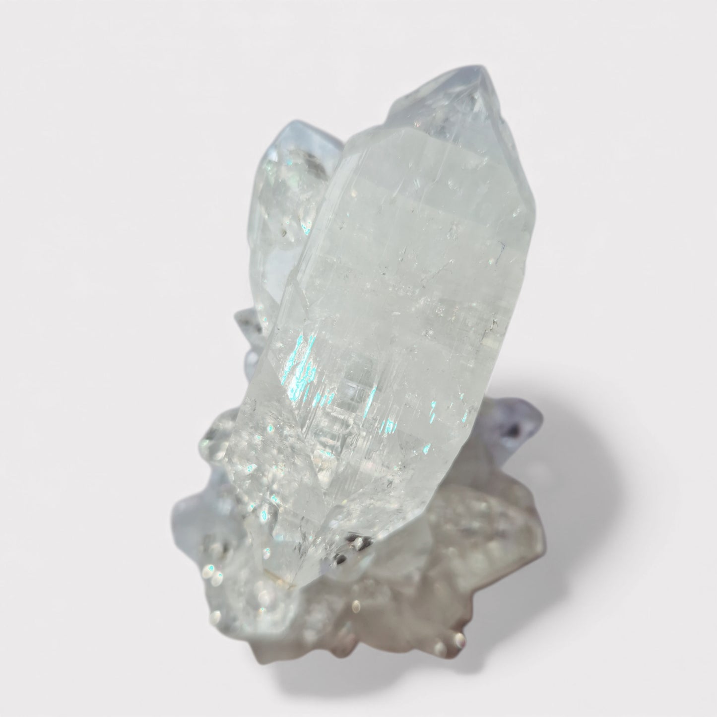 Spiegel Apofyliet & Blauwe Chalcedeoon (India)