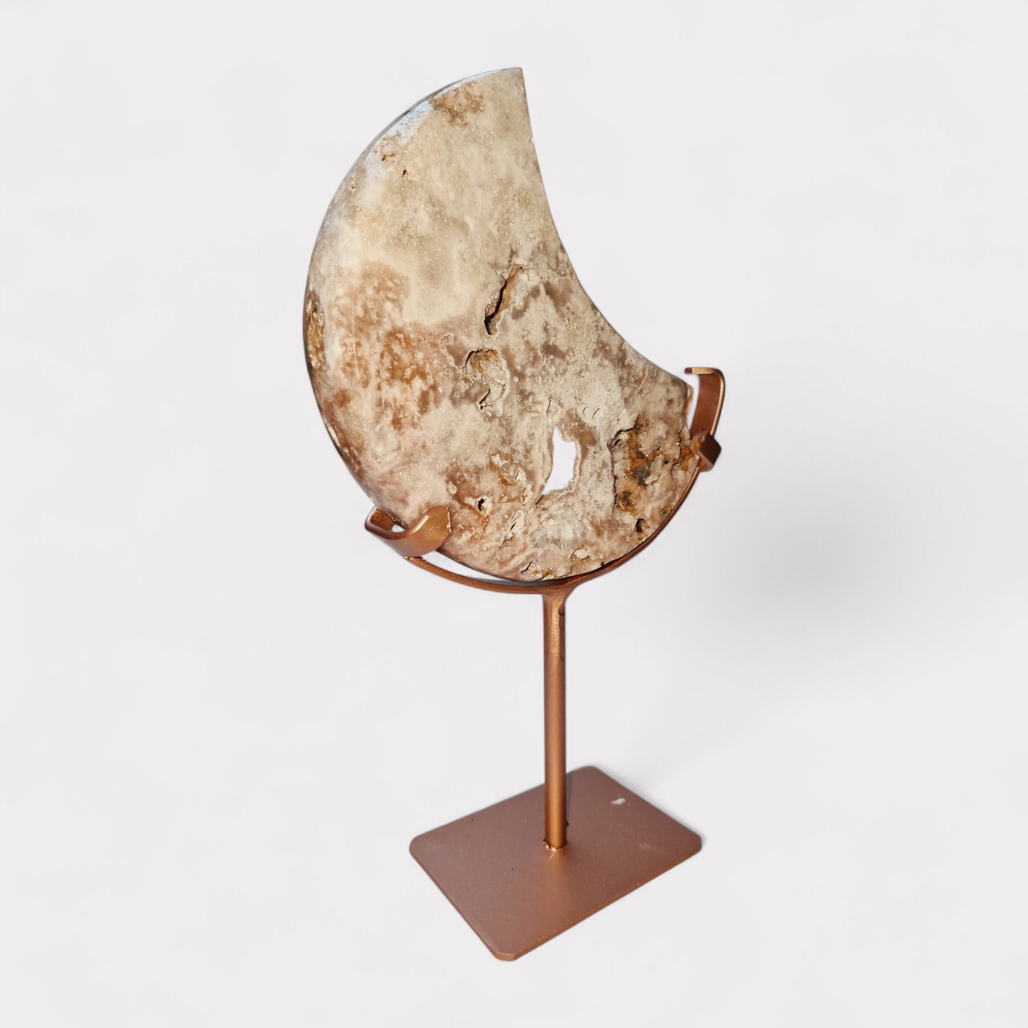 Roze Chalcedoon maan (Amethyst) Brazillie