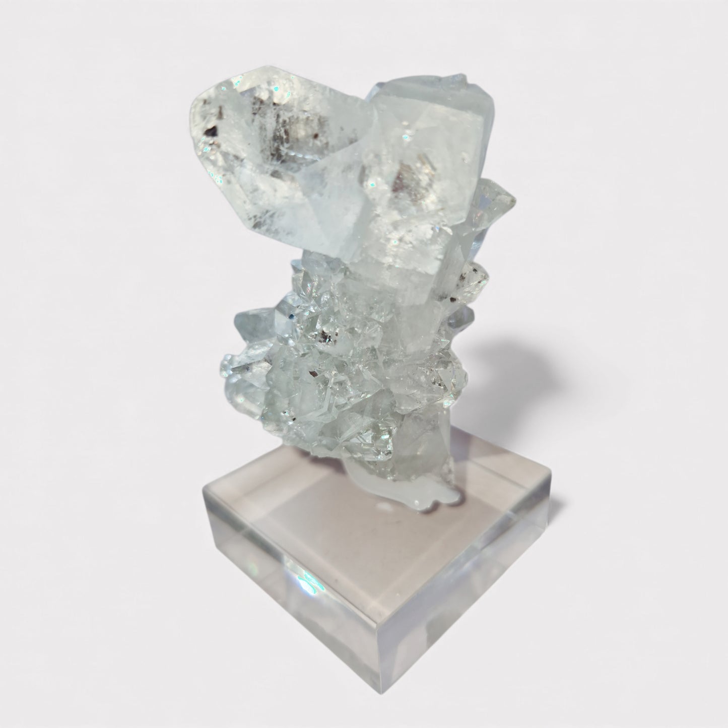 Spiegel Apofyliet met Blauwe Chalcedeoon (India)