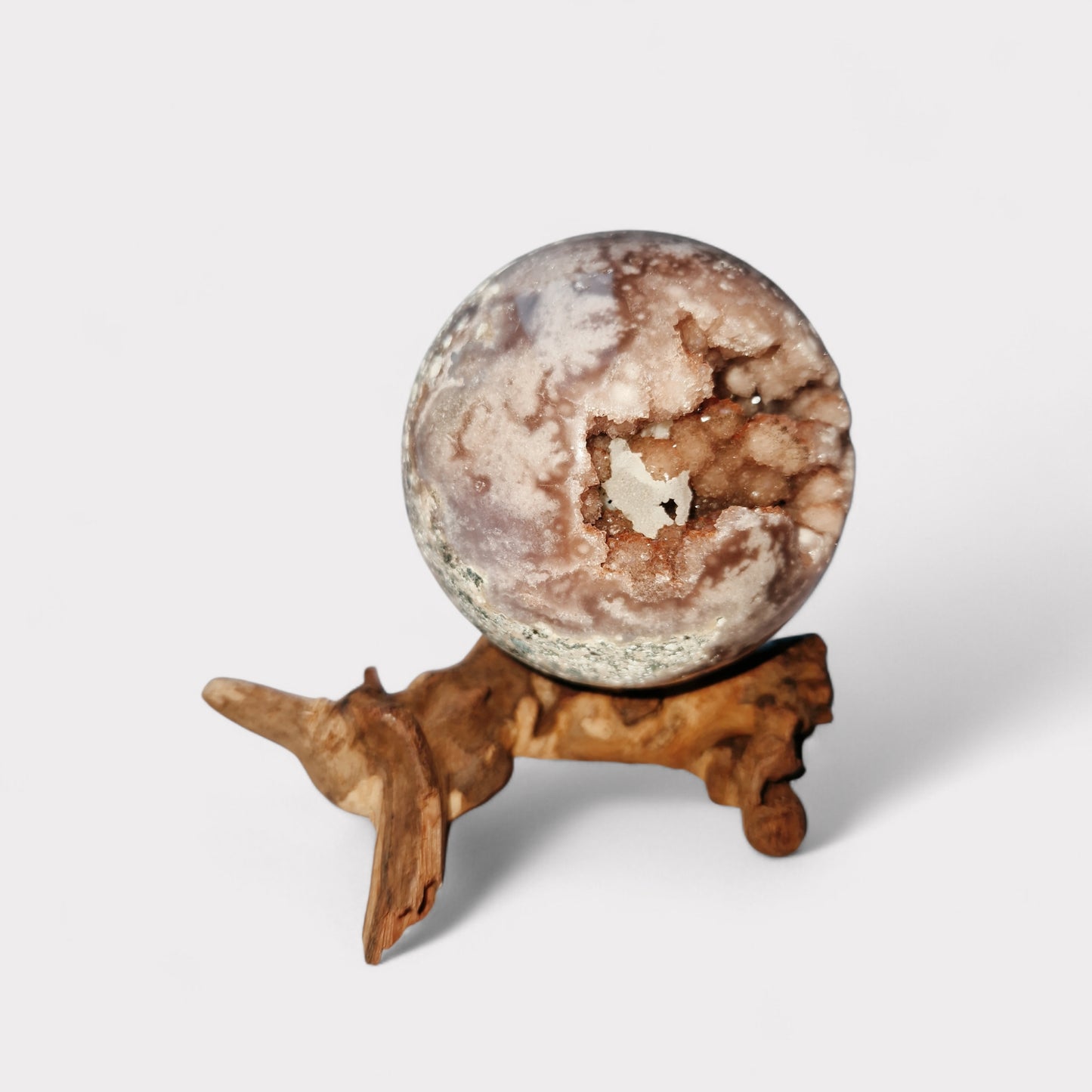 Roze Chalcedoon (Amethyst) Bol Brazilie