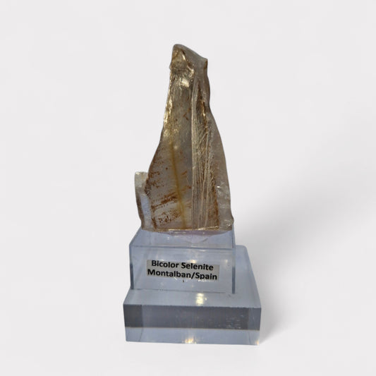 Bicolor Selenite From Montalban Spain