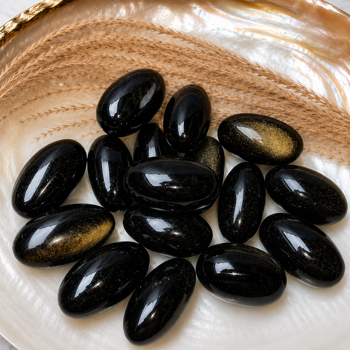 Goud Obsidiaan Shiva