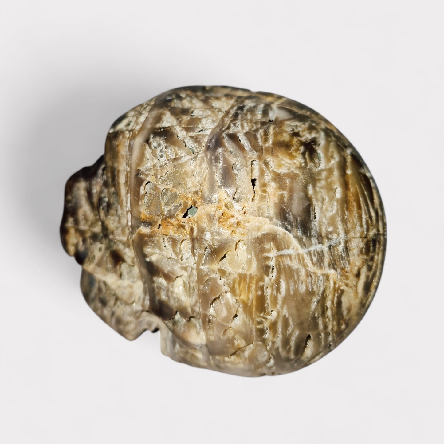 Sfaleriet (Chalcedoon) Skull uit Indonesie